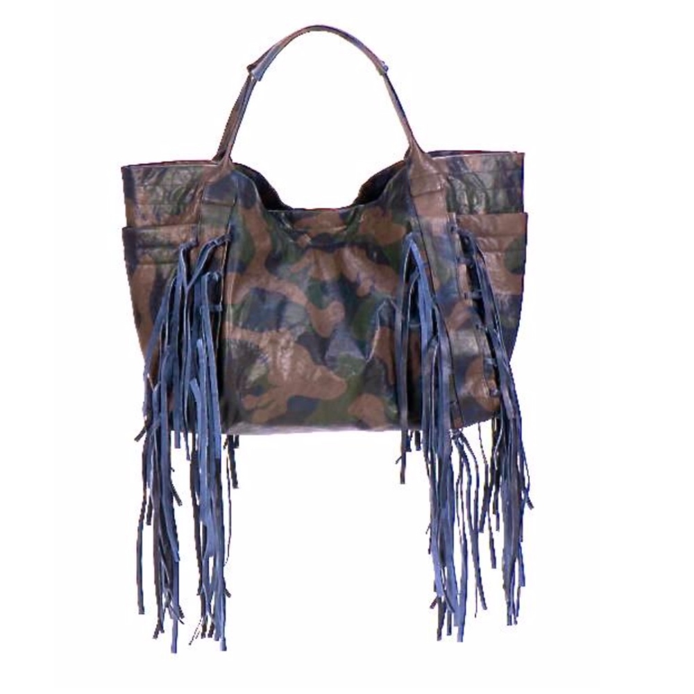 Christiansen Camo Fringe Bag NWT